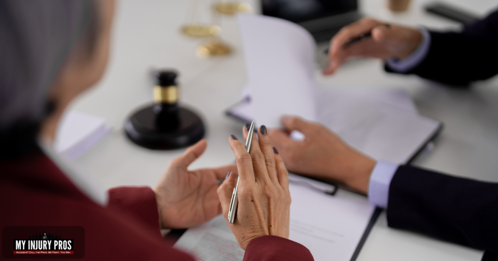 Lawyer reviewing settlement documents to explain IRS exceptions for Do I Have To Report Personal Injury Settlement To IRS.