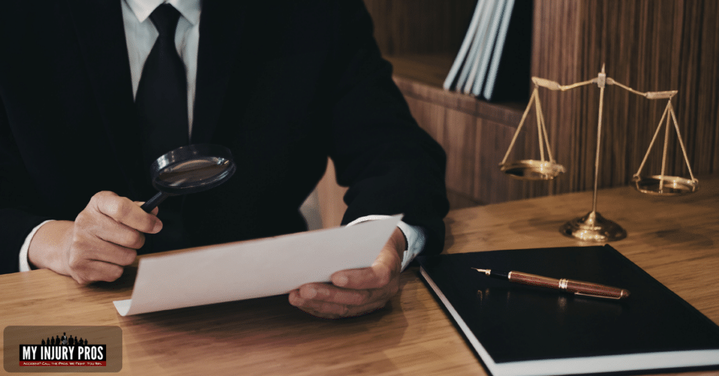How much is a personal injury case worth attorney reviewing evidence liability and claim documents during case evaluation